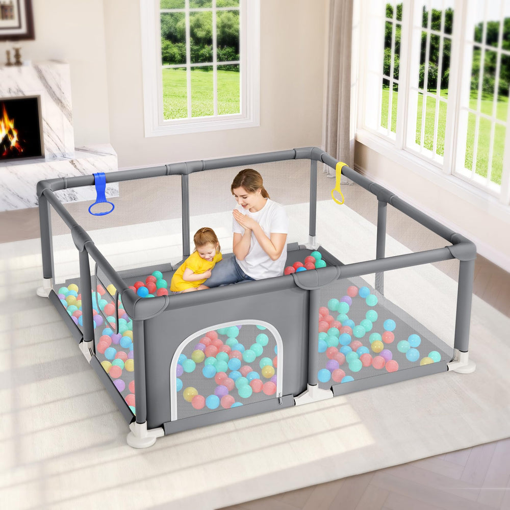 Dripex baby playpen 47x47 large indoor play area for safety and exploration.