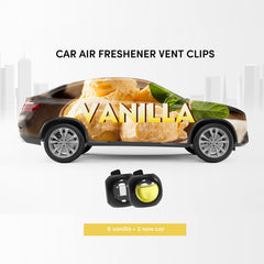 DriveJOY New Car Scent vent clip delivers a crisp interior fragrance.