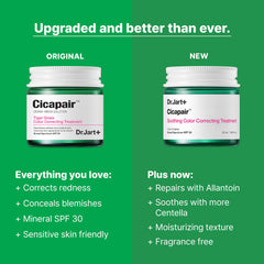 Dr.Jart+ Cicapair color-corrector bottle back with SPF detail.