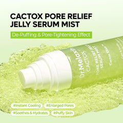 Dr.Melaxin Cactox instant cooling face mist to help reduce puffiness.
