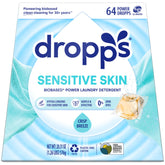 Dropps Sensitive Skin Pods Crisp Breeze packaging highlights eco-friendly design