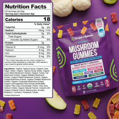 Drops Of Nature Chaga gummy close-up with premium texture