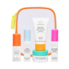 Drunk Elephant Littles Kit box with travel-sized bottles for a complete routine