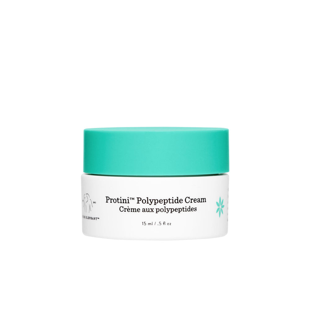Drunk Elephant Protini Polypeptide Cream 15ml bottle for daily moisture and firming.