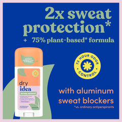 Dry Idea plant-based formula close-up highlighting natural ingredients.