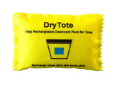 DryTote Rechargeable Desiccant Pack absorbs moisture to protect belongings