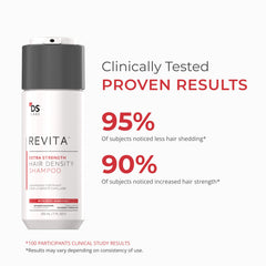 DS Laboratories Revita application on hands suggests gentle scalp cleanse and massage.