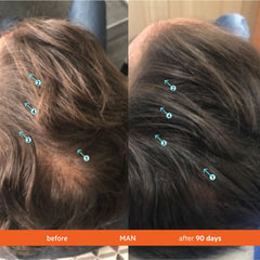 Revita shampoo lather demonstrating cleanse and prep for fuller-looking hair.