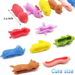 Dshengoo rabbit toy closeup, stretchable flick-and-release fun