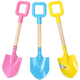 Dsmile 3Pcs 16-inch metal beach shovels for sand digging and play