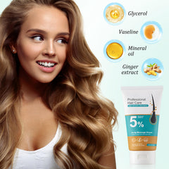 Dssuoa hair growth cream texture close-up showing creamy consistency