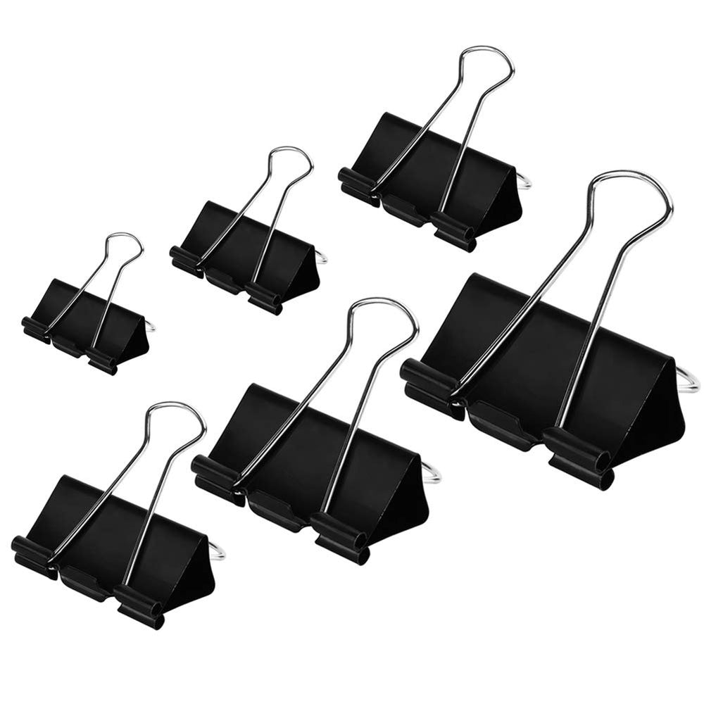 DSTELIN 2-inch binder clip XL securing a thick document stack for large projects