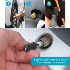 DSVI alloy valve cap set, replacement for worn caps, long-lasting seal.