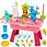 Dtadvlo upgraded sand water table with cloud faucet for engaging water play