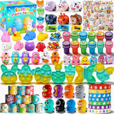 Duccsko Easter egg fillers set with colorful mini toys for egg hunts