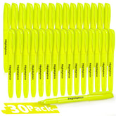 Duchong 30 yellow highlighters bulk pack for organized study notes