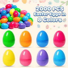 Duchong 50-pcs color Easter eggs ready for surprises and party prizes