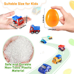 Duchong police car toy inside eggs offers safe, battery-free fun.