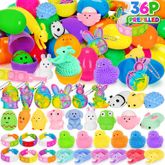 Duchong prefilled Easter eggs with assorted toys for festive egg hunts