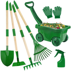 Duckura Kids Gardening Wheelbarrow for outdoor play and easy transport.