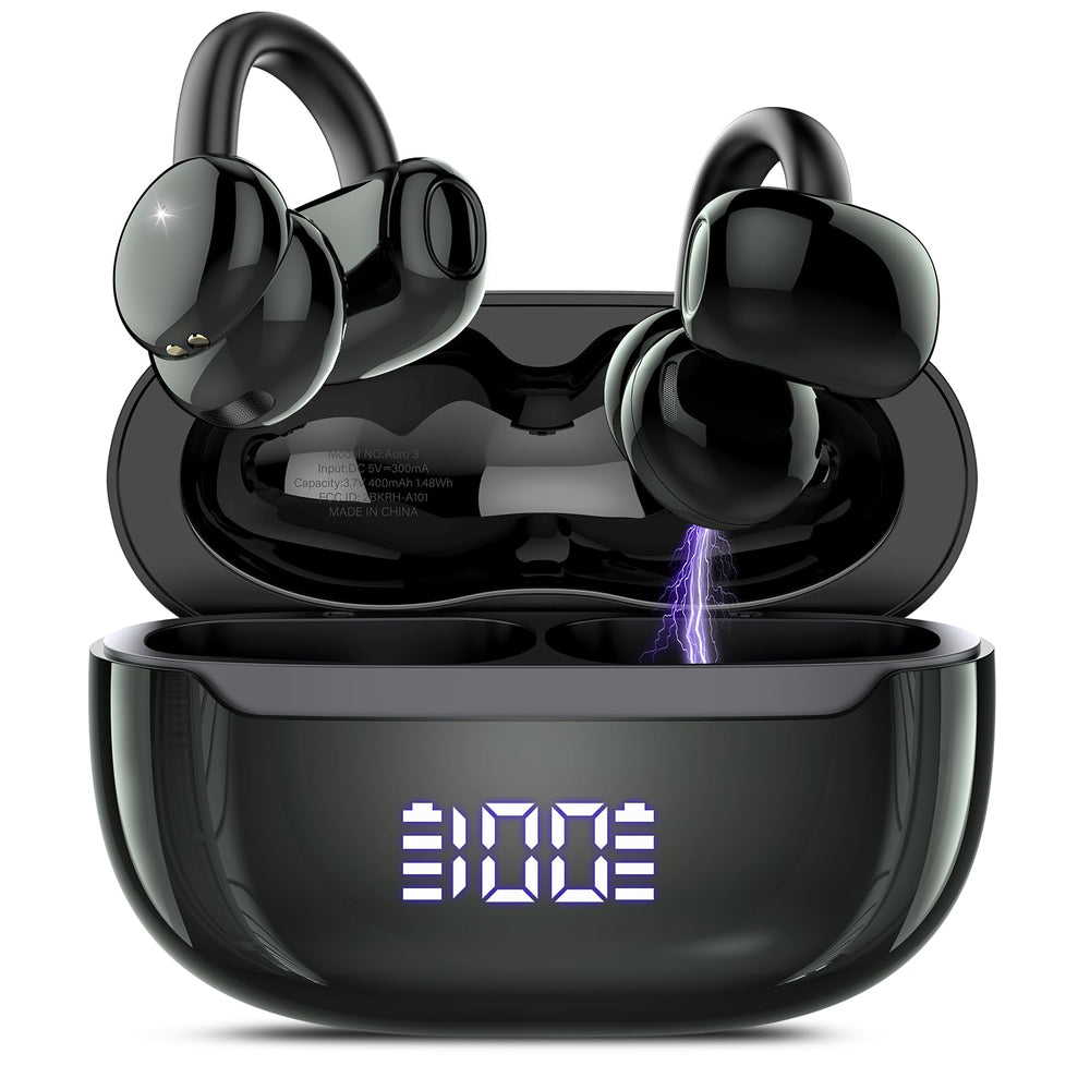 DUCOCUB open-ear buds in teal-black design for all-day comfort.