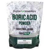 Duda Energy borp5f boric acid fine powder close-up texture for precise pH adjustment.