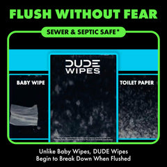 Plant-based fibers ensure flushable design with sewer-safe benefits.