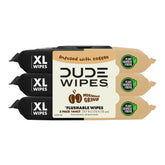 DUDE Morning Grind pack front shows convenient morning wipe solution