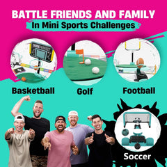 Dude Perfect bundle image with panda goalie in play during match setup