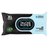 DUDE Wipes fragrance-free hemorrhoid wipe pack on shelf offering convenient cleansing