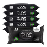 DUDE Wipes Odor Destroyer dispenser pack front view for quick odor control