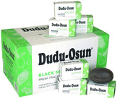 DuDu Osun African Black Soap front view promotes daily cleansing and skin balance.