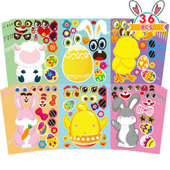 DUJAA Easter stickers bunny design for kids crafts and party favors
