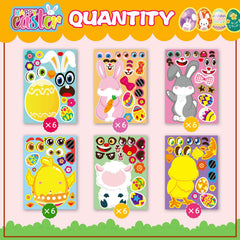 DUJAA Easter stickers sheep design ideal for classroom activities