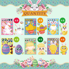 DUJAA Easter stickers sheep designs ideal for kids' crafts and classroom activities.