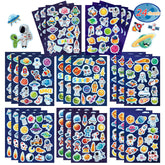 DUJAA space sticker set planets and astronauts for educational play and room decor.