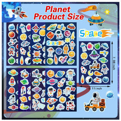 DUJAA space sticker set spaceships for notebook and laptop decoration.