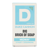 Duke Cannon Midway bar soap front view with 10oz size for daily cleansing.