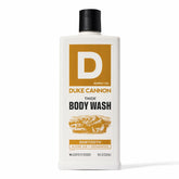 Duke Cannon Sawtooth Thick Bottle being poured for a long-lasting clean
