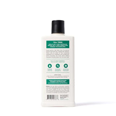 Duke Cannon Tea Tree 2-in-1 label highlights sulfate-free formula.