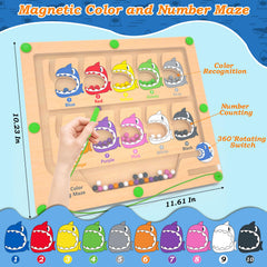 DUKVSG shark mouth with color candy tracks promotes fine motor movement and focus.
