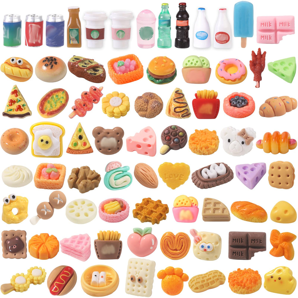 DULEFUN burger mini figure for dollhouses and imaginative pretend meals