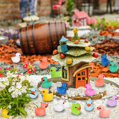 Miniature DULEFUN ducks for DIY crafts and creative displays