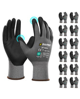 DULFINE safety gloves with micro-foam nitrile grip for secure handling.