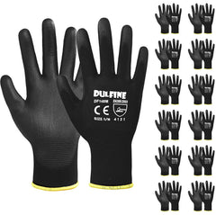 DULFINE Ultra-Thin PU coated gloves with 12 pairs providing precise grip for delicate assembly