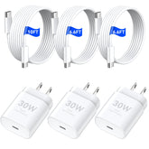 Duloch 30W iPhone charger front view delivering rapid PD charging for iPhone 17/16.