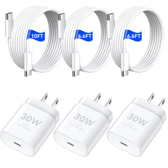 Duloch 30W iPhone charger front view delivering rapid PD charging for iPhone 17/16.