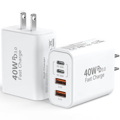 Duloch 40W 4-Port USB-C wall charger powering four devices
