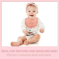 duludulu Baby Muslin Bibs bandana style adds versatile outfits.