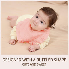 duludulu muslin bibs gift set displayed as a versatile burp cloth option